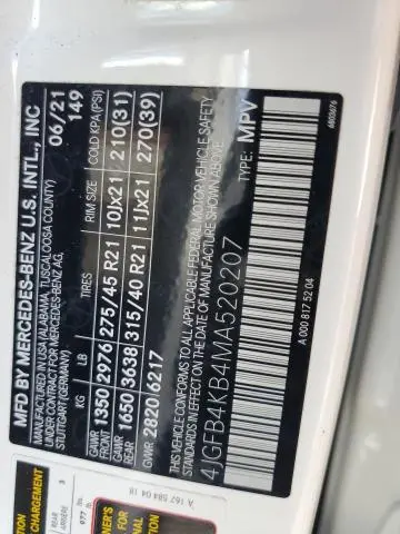 2021 MERCEDES-BENZ GLE 350 4MATIC  