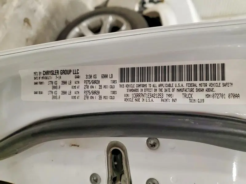 2014 RAM 1500 LARAMIE  