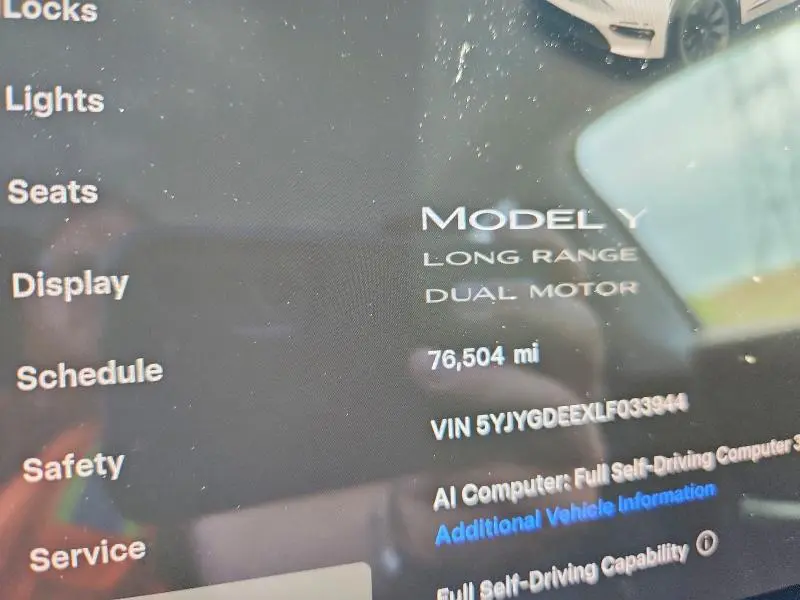 2020 TESLA MODEL Y   