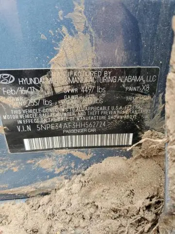 2017 HYUNDAI SONATA SPORT  