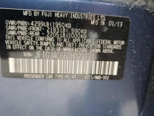 2013 SUBARU IMPREZA PREMIUM  