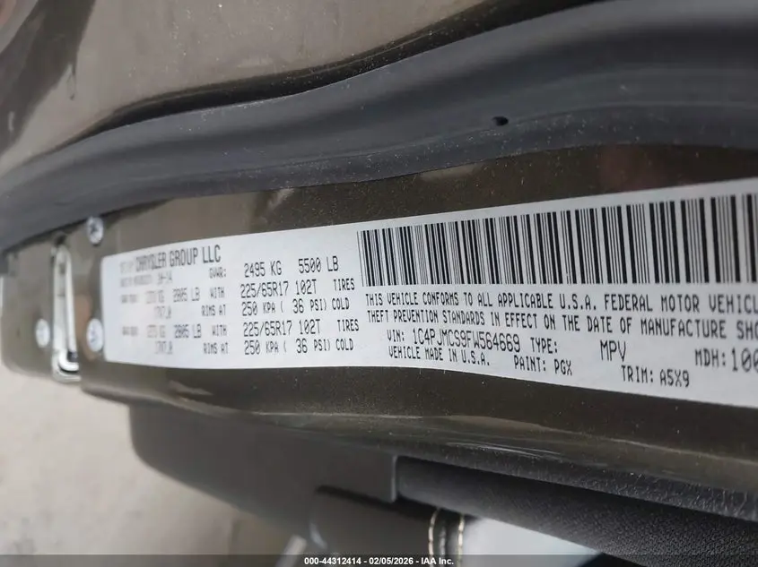 2015 JEEP CHEROKEE LATITUDE