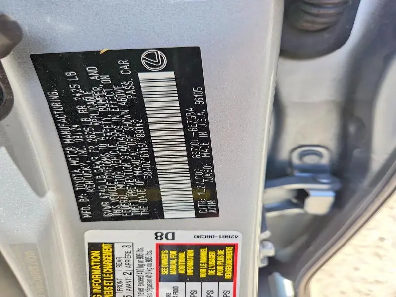 2025 LEXUS ES 350 BASE  