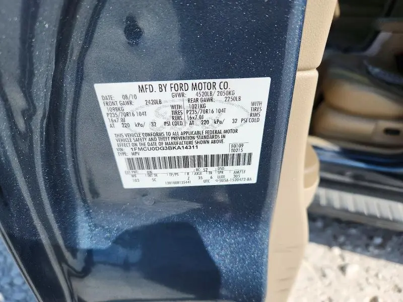 2011 FORD ESCAPE XLT  
