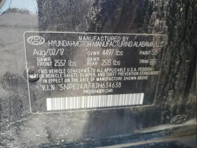 2018 HYUNDAI SONATA SE  