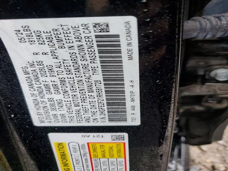 2024 HONDA CIVIC LX  