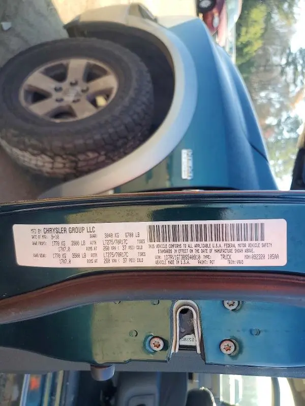2011 DODGE RAM 1500   