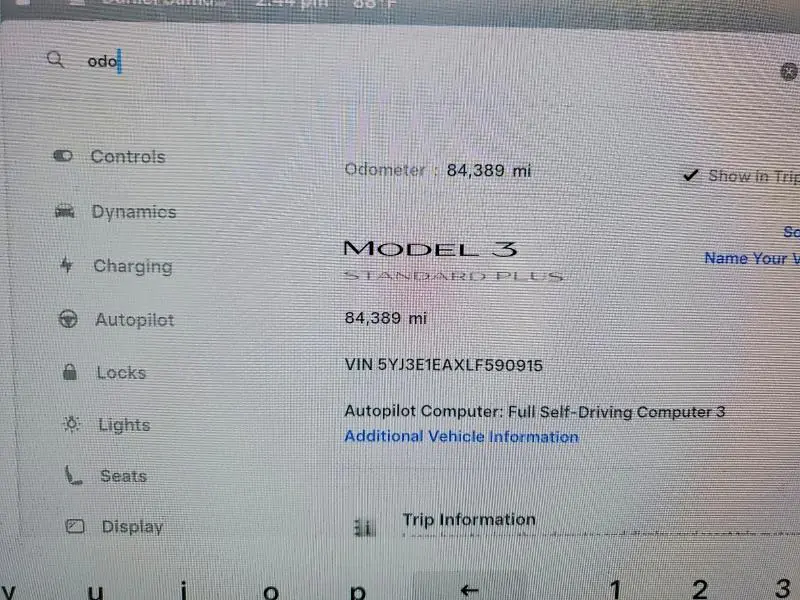 2020 TESLA MODEL 3   
