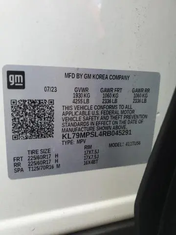 2024 CHEVROLET TRAILBLAZER LT  