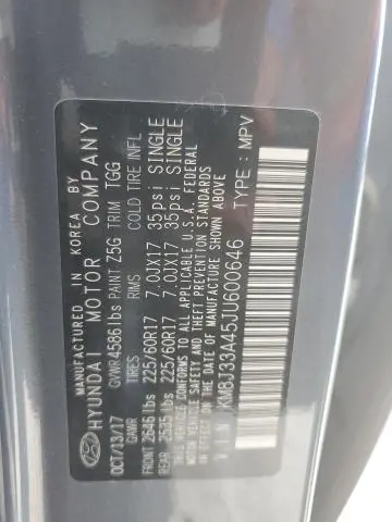 2018 HYUNDAI TUCSON SEL