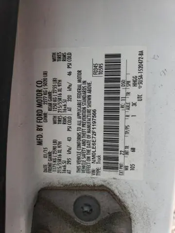 2015 FORD TRANSIT CONNECT XL  