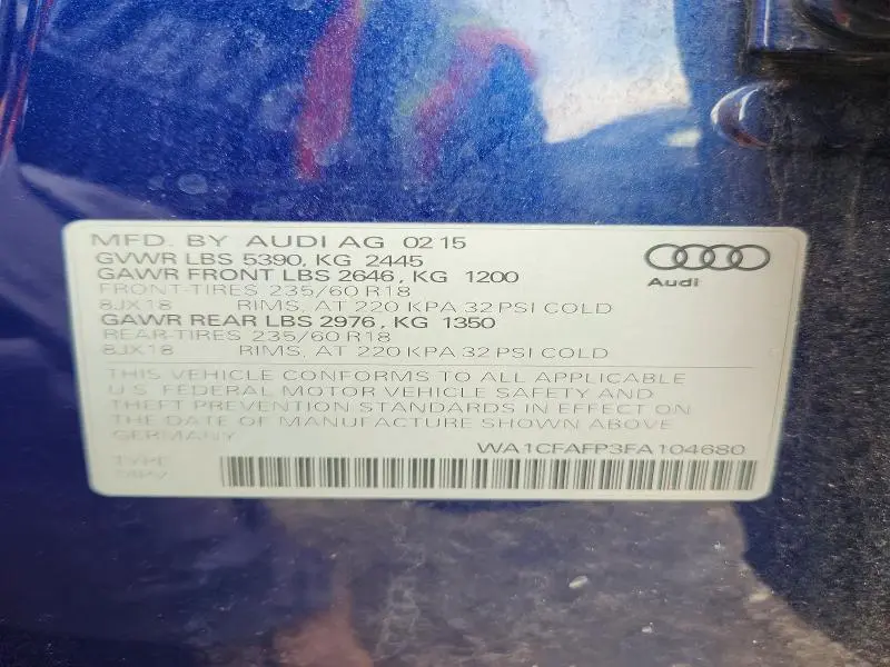 2015 AUDI Q5 PREMIUM  