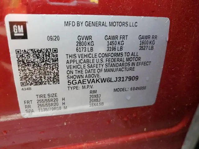 2020 BUICK ENCLAVE ESSENCE  