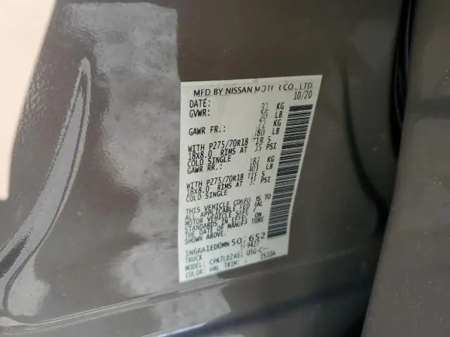 2021 NISSAN TITAN SV  