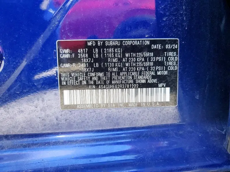 2024 SUBARU CROSSTREK SPORT  
