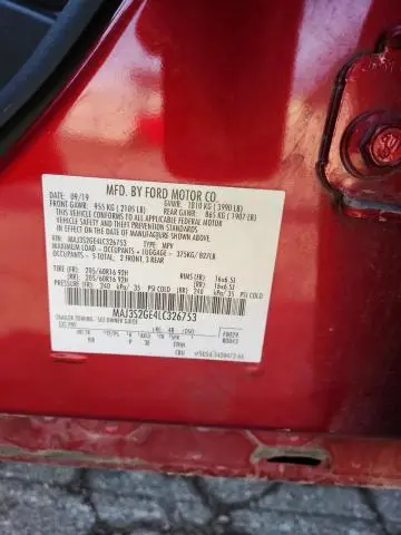 2020 FORD ECOSPORT SE  