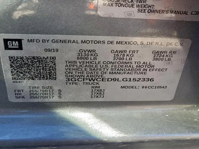 2020 CHEVROLET SILVERADO C1500 LT  