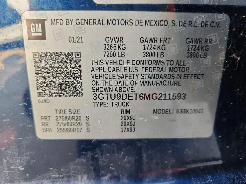 2021 GMC SIERRA K1500 SLT  