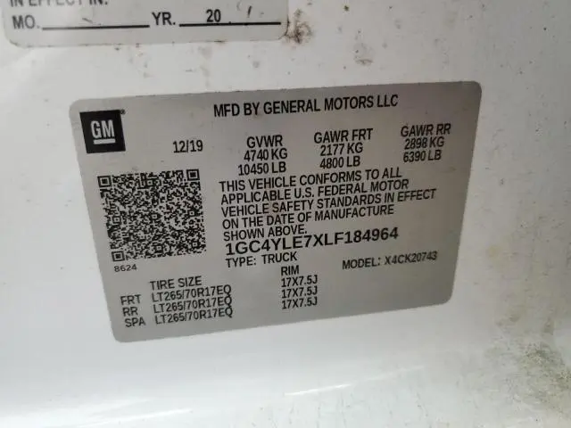 2020 CHEVROLET SILVERADO K2500 HEAVY DUTY  