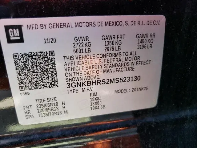 2021 CHEVROLET BLAZER 2LT  
