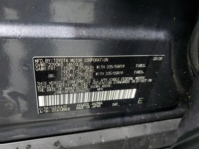 2020 TOYOTA RAV4 XLE PREMIUM  