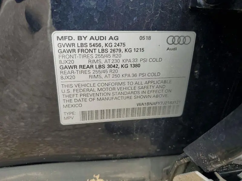 2018 AUDI Q5 PREMIUM PLUS  