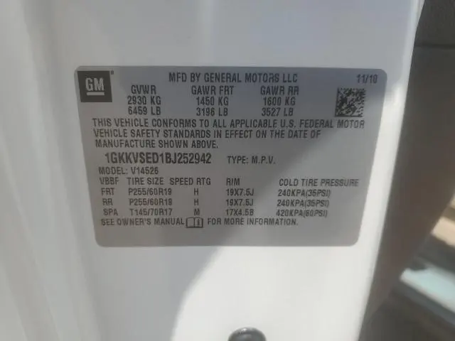 2011 GMC ACADIA SLT-2  