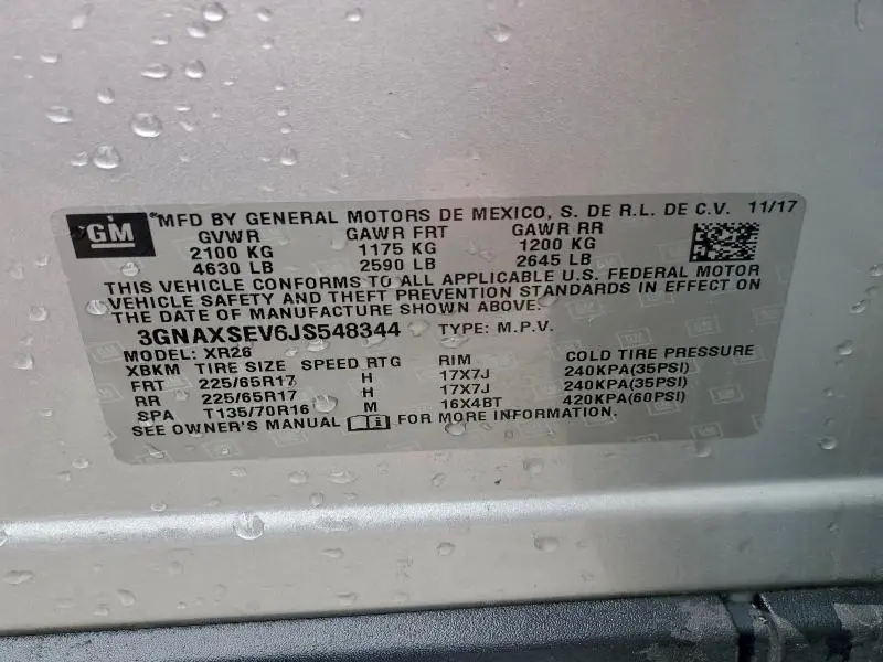 2018 CHEVROLET EQUINOX LT  