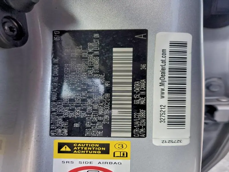 2013 LEXUS RX 350 BASE  