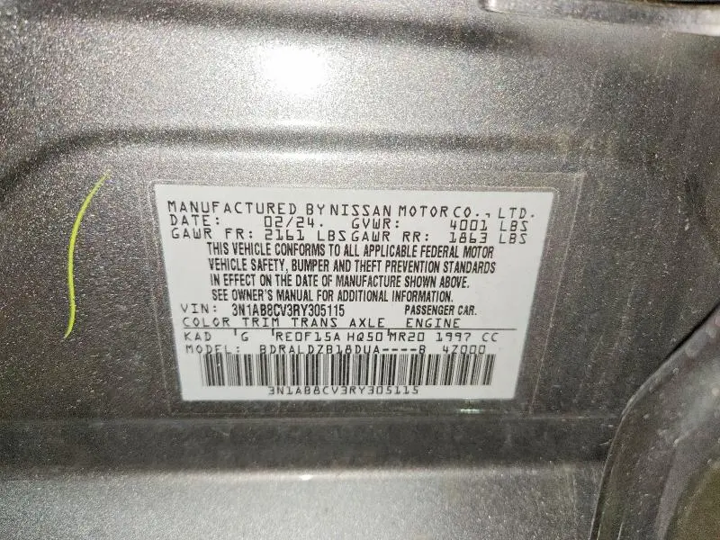 2024 NISSAN SENTRA SV  