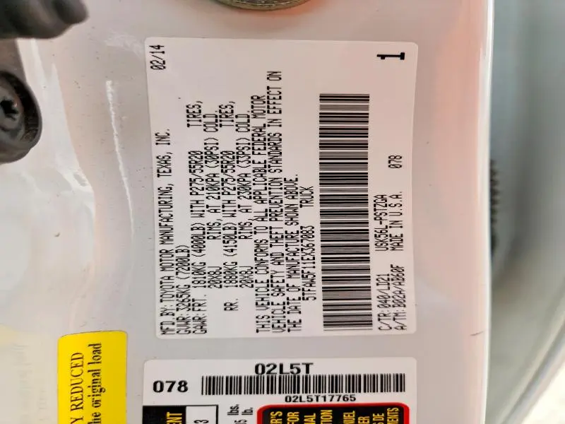 2014 TOYOTA TUNDRA 1794 EDITION  