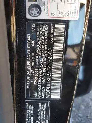 2014 MERCEDES-BENZ S 550 4MATIC  