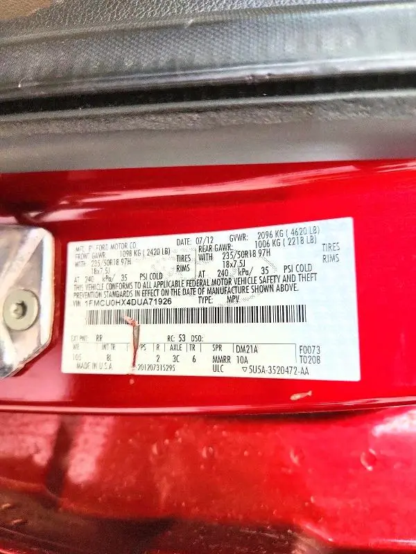 2013 FORD ESCAPE SEL  