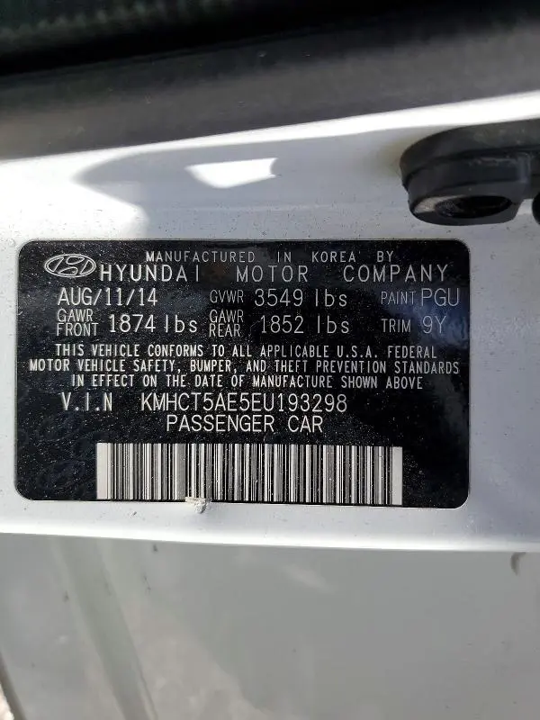 2014 HYUNDAI ACCENT GS  