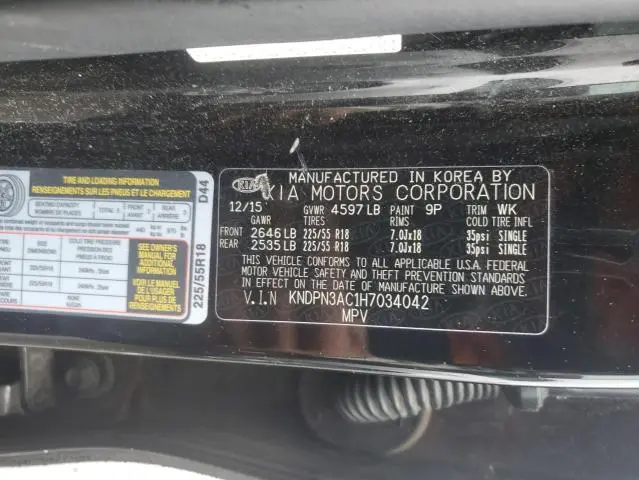 2017 KIA SPORTAGE EX  