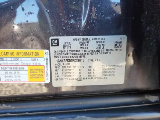 2015 CHEVROLET TRAVERSE LS  