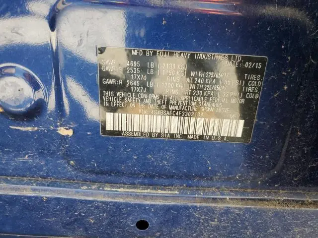 2015 SUBARU OUTBACK 2.5I PREMIUM  