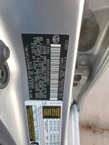 2015 TOYOTA CAMRY LE  