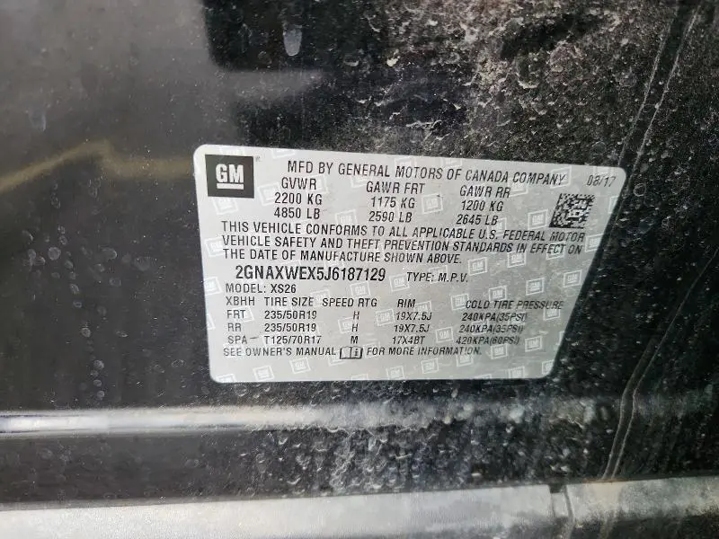 2018 CHEVROLET EQUINOX PREMIER  