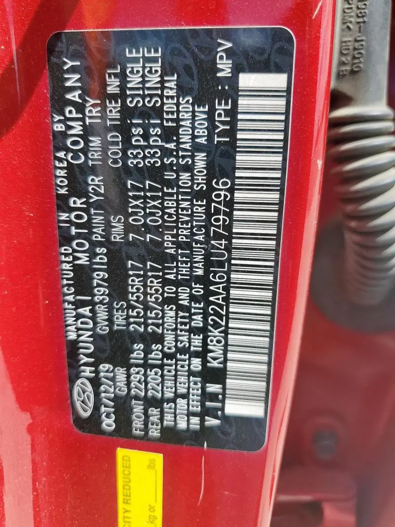 2020 HYUNDAI KONA SEL  