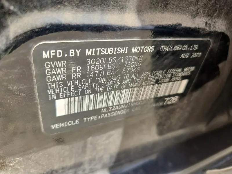 2024 MITSUBISHI MIRAGE   