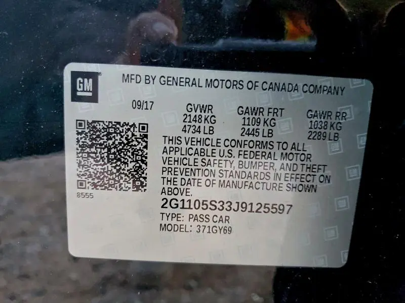 2018 CHEVROLET IMPALA LT  