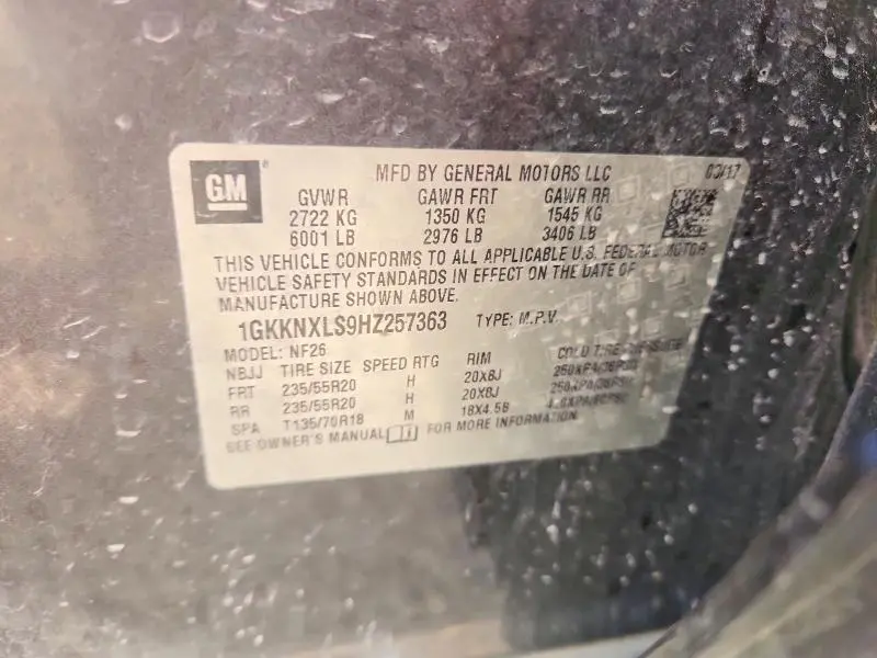 2017 GMC ACADIA   