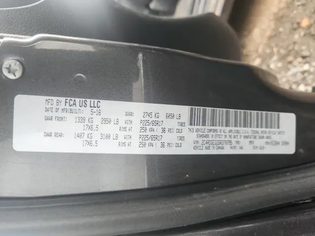 2016 DODGE GRAND CARAVAN R/T  