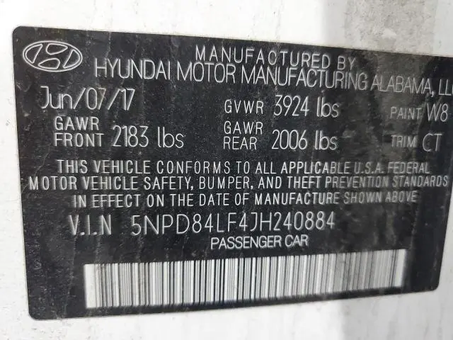 2018 HYUNDAI ELANTRA SEL