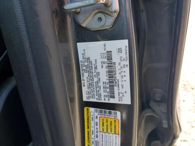 2016 FORD FUSION SE  