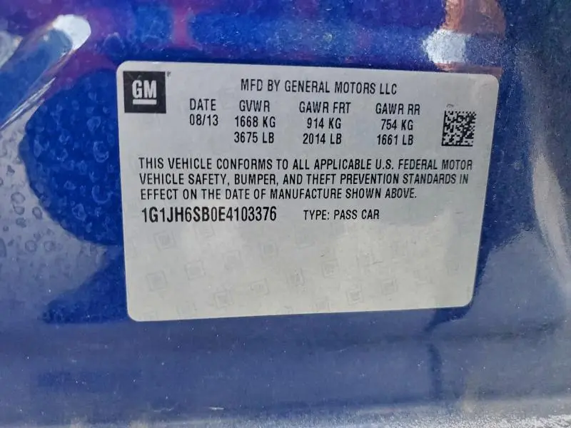 2014 CHEVROLET SONIC RS  