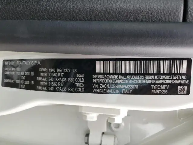 2021 JEEP RENEGADE LATITUDE  