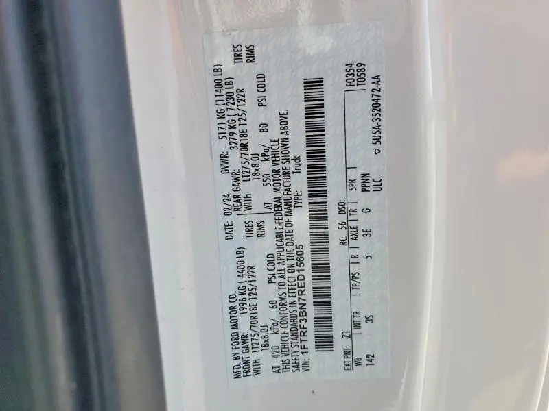 2024 FORD F350 SUPER DUTY  