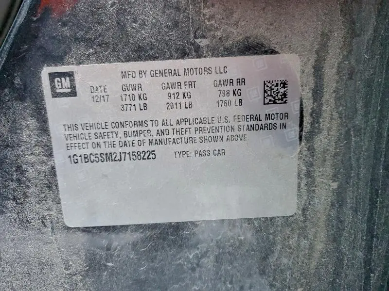 2018 CHEVROLET CRUZE LS  